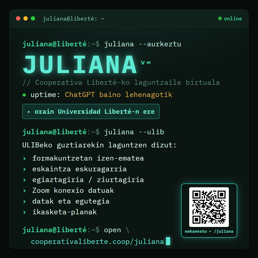Juliana, Liberté-ren adimen artifiziala