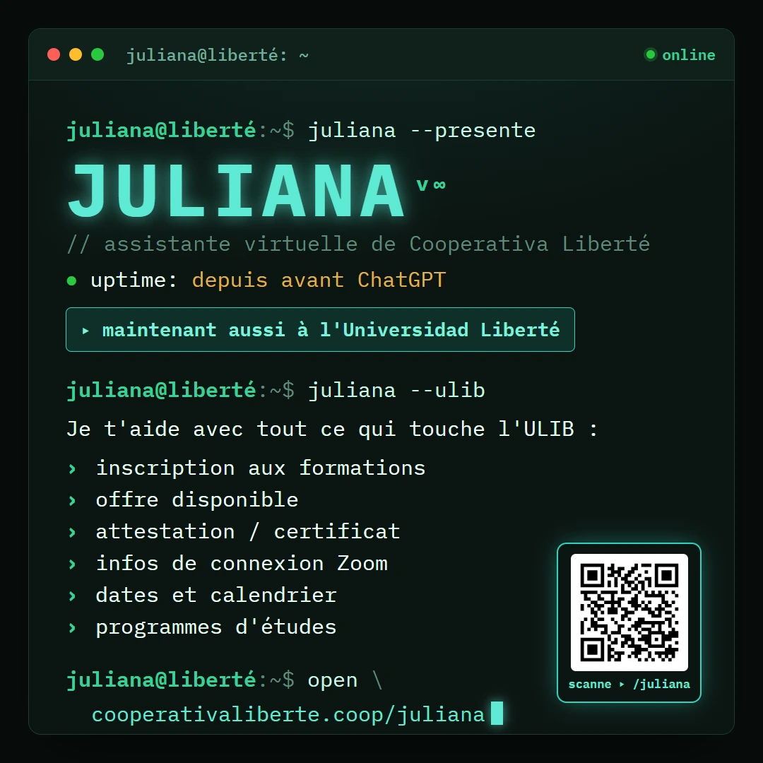 Juliana, l'intelligence artificielle de Liberté