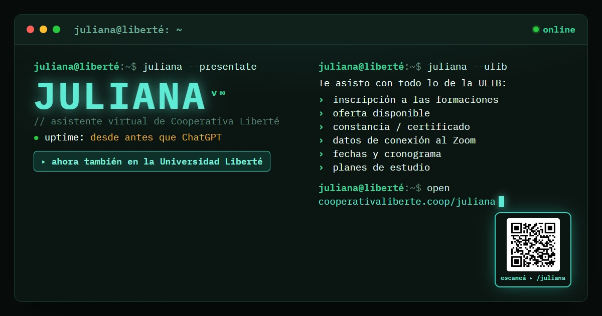 Juliana, la IA de Liberté