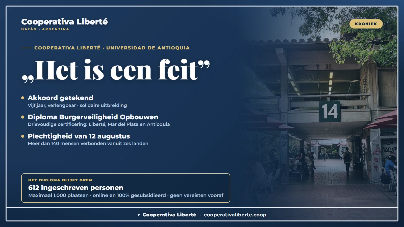 „Het is een feit”: de plechtigheid van het akkoord met de Universidad de Antioquia