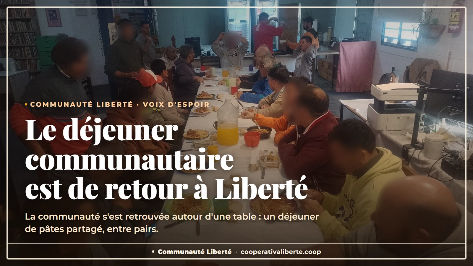 Le déjeuner communautaire est de retour à Liberté