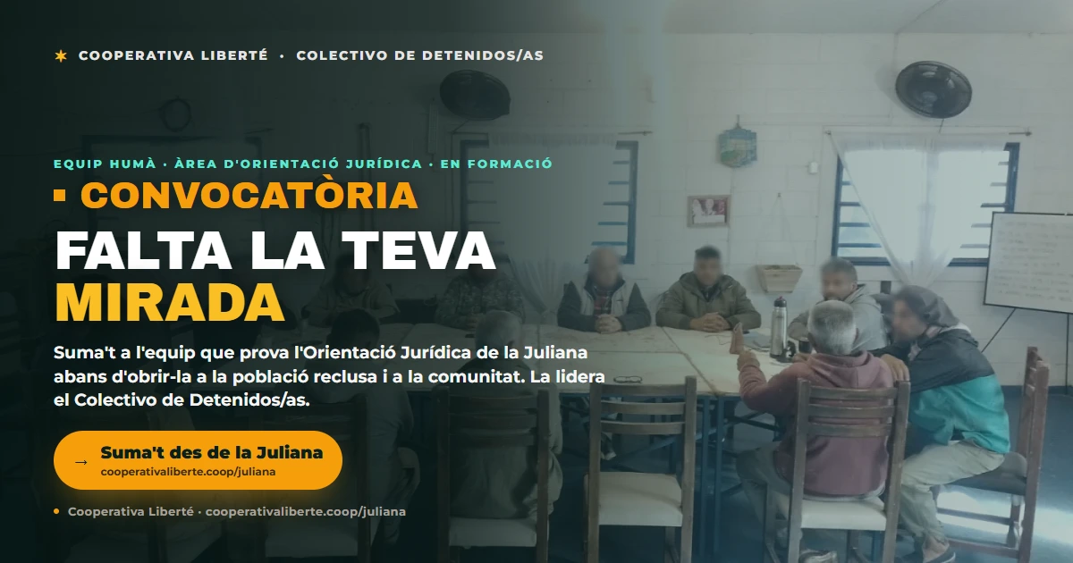 Uneix-te a l'Equip Humà de l'Àrea d'Orientació Jurídica de Juliana