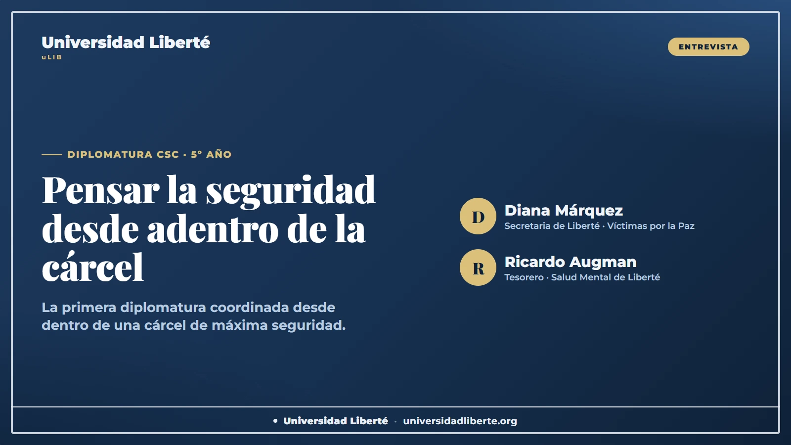 Pensar la seguretat des de dins de la presó — cinquè any del Diploma de Liberté